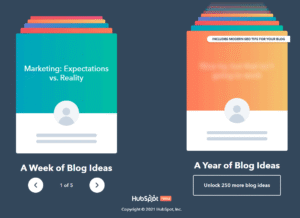 Hubspot Idea Generatore