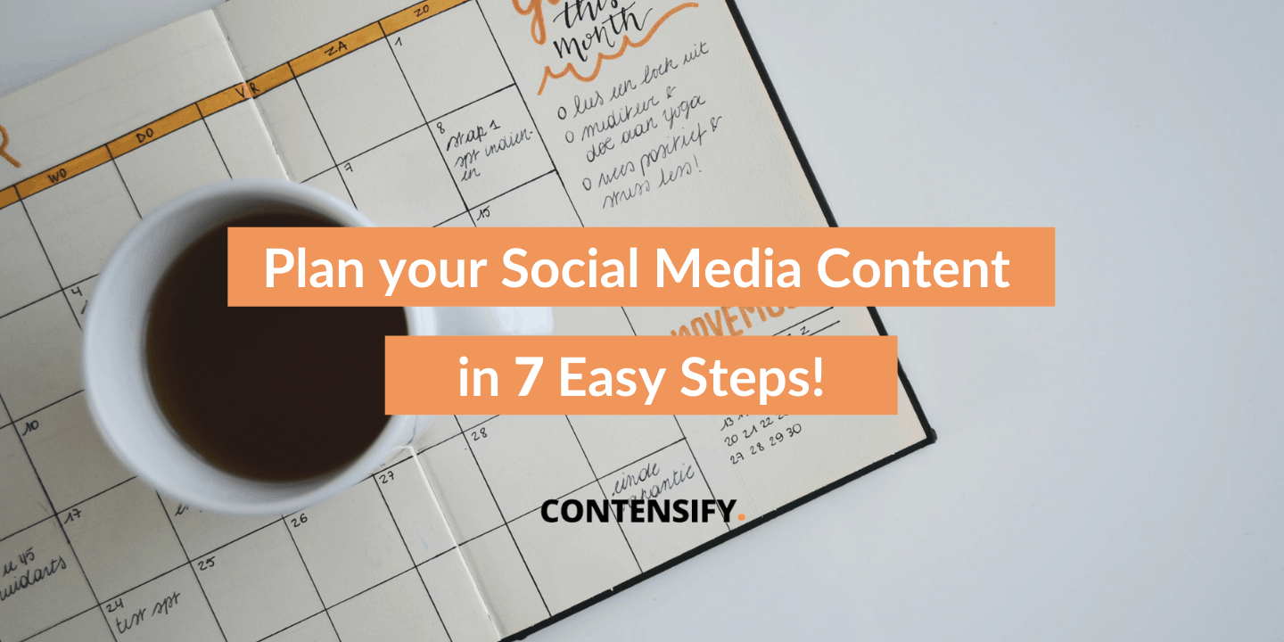 how to make your social media content plan