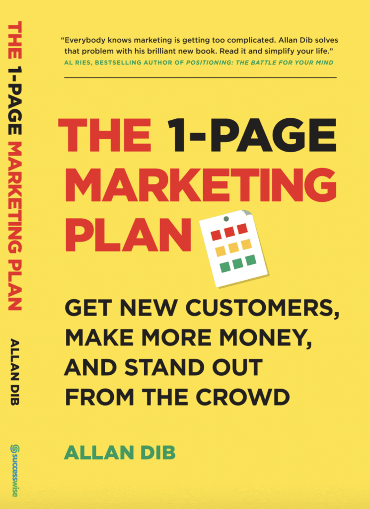 the 1 page marketing plan - best marketing books - book review