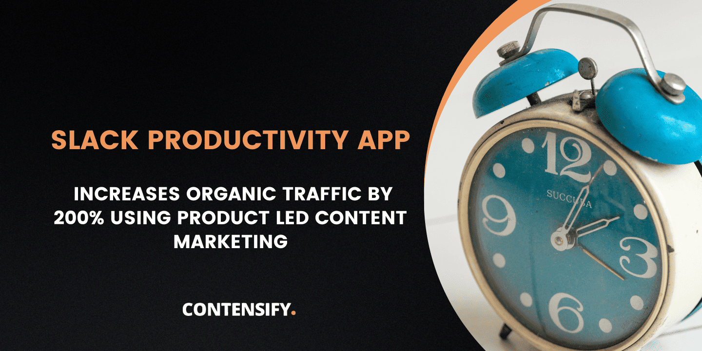 product led content marketing case study