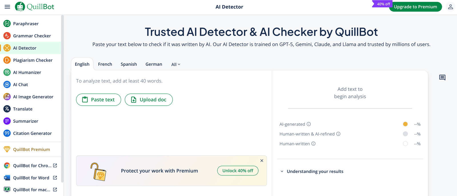 quillbot ai content detector 