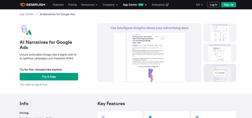 AI Narratives for Google Ads
