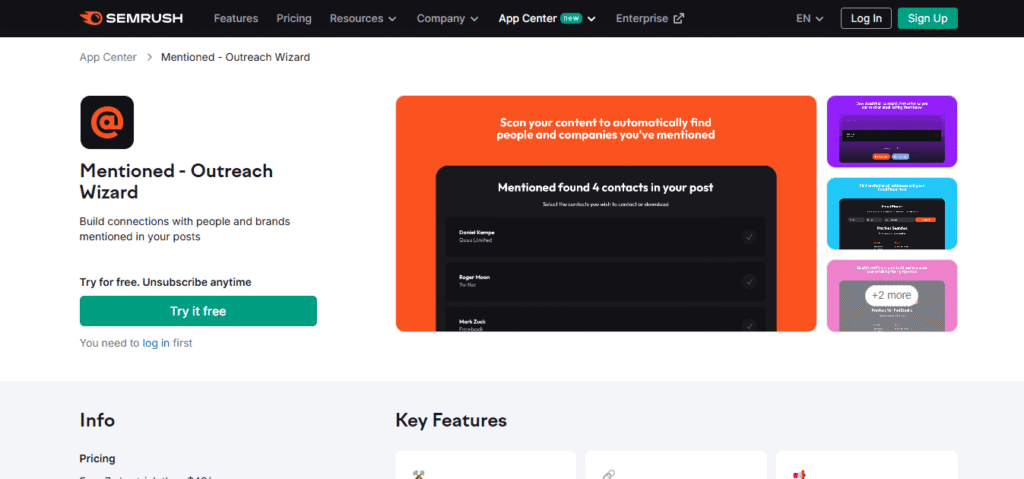 Mentioned - Outreach Wizard
