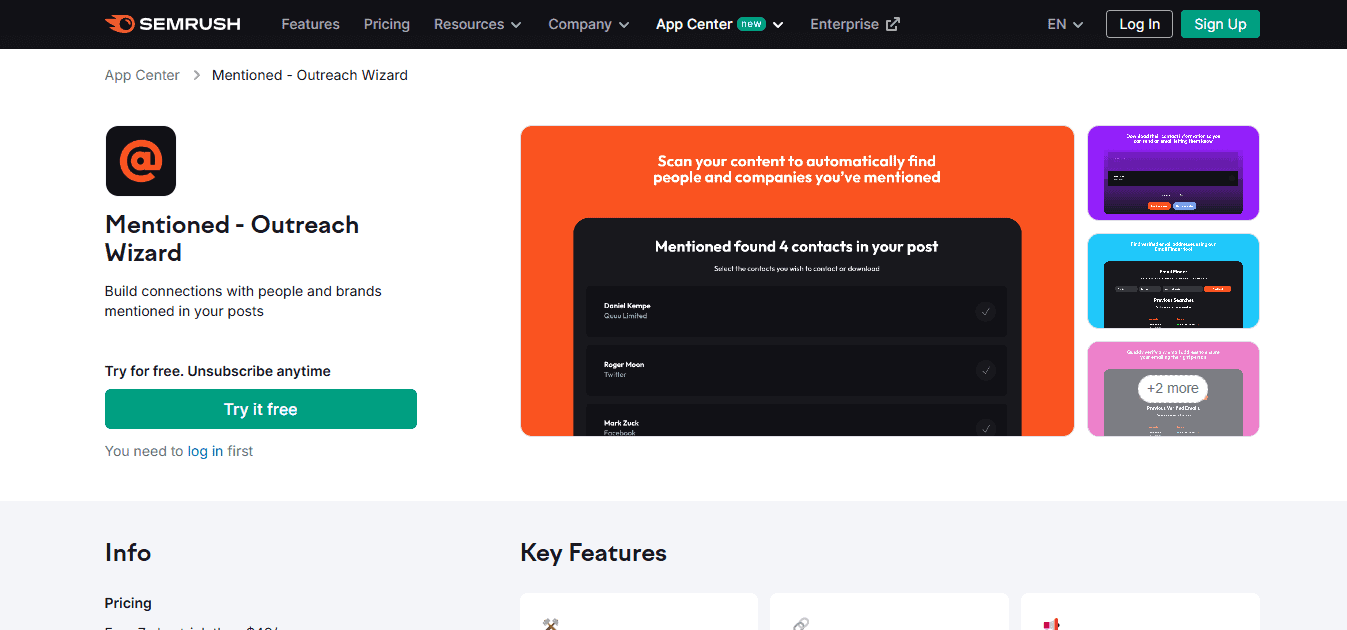 Mentioned - Outreach Wizard
