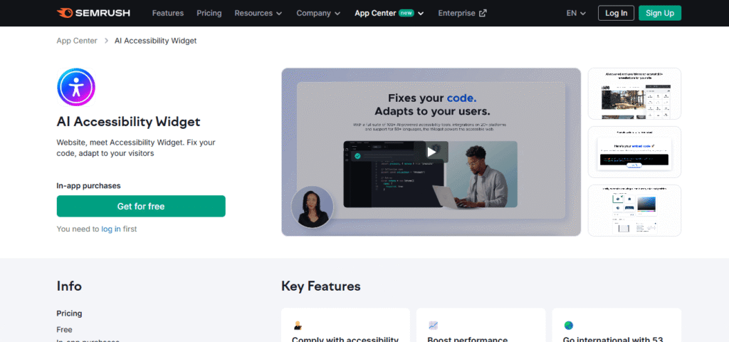 AI Accessibility Widget
