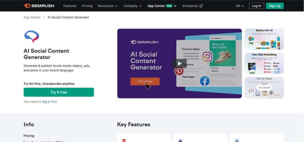  AI Social Content Generator