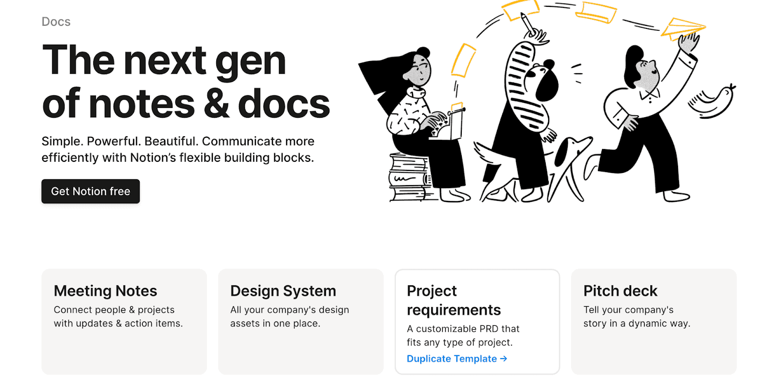 notion content marketing strategy - help center and product documentation