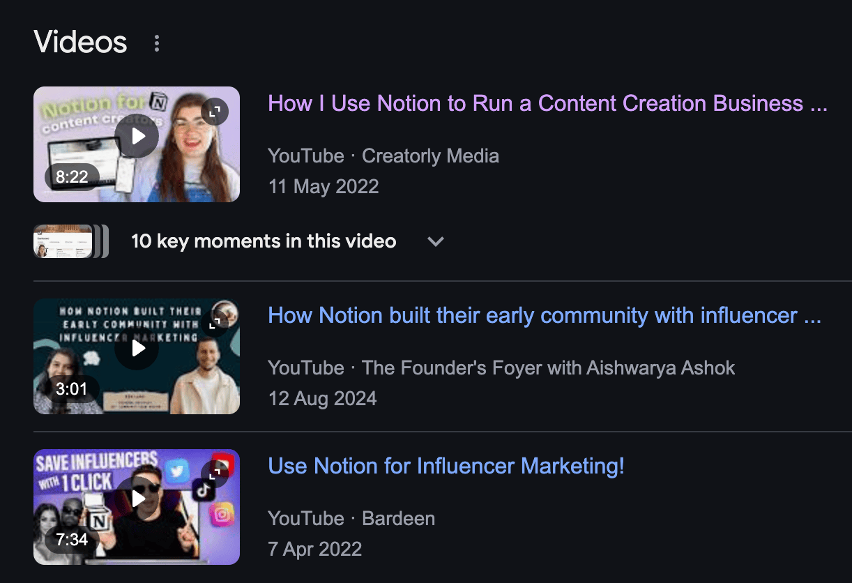 notion content marketing strategy - influencers
