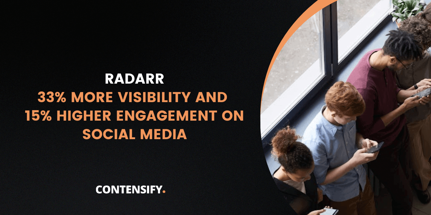 radarr social media marketing case study