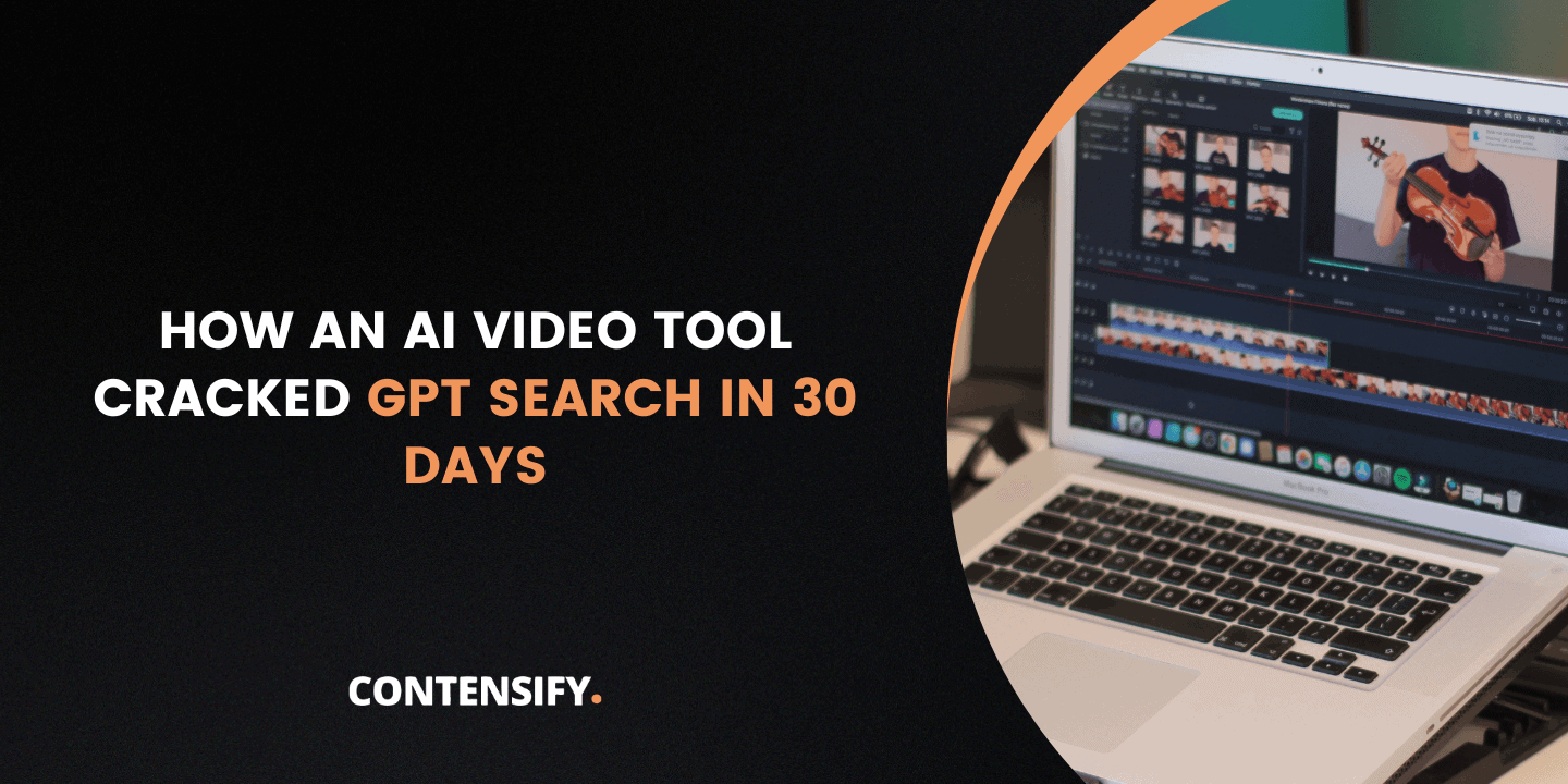 GPT search content strategy for ai video tool