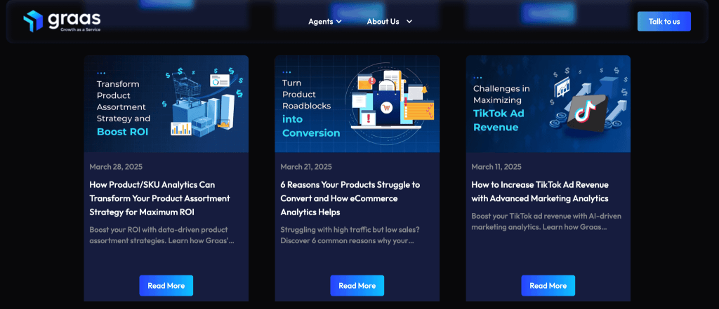 pain point seo example - graas