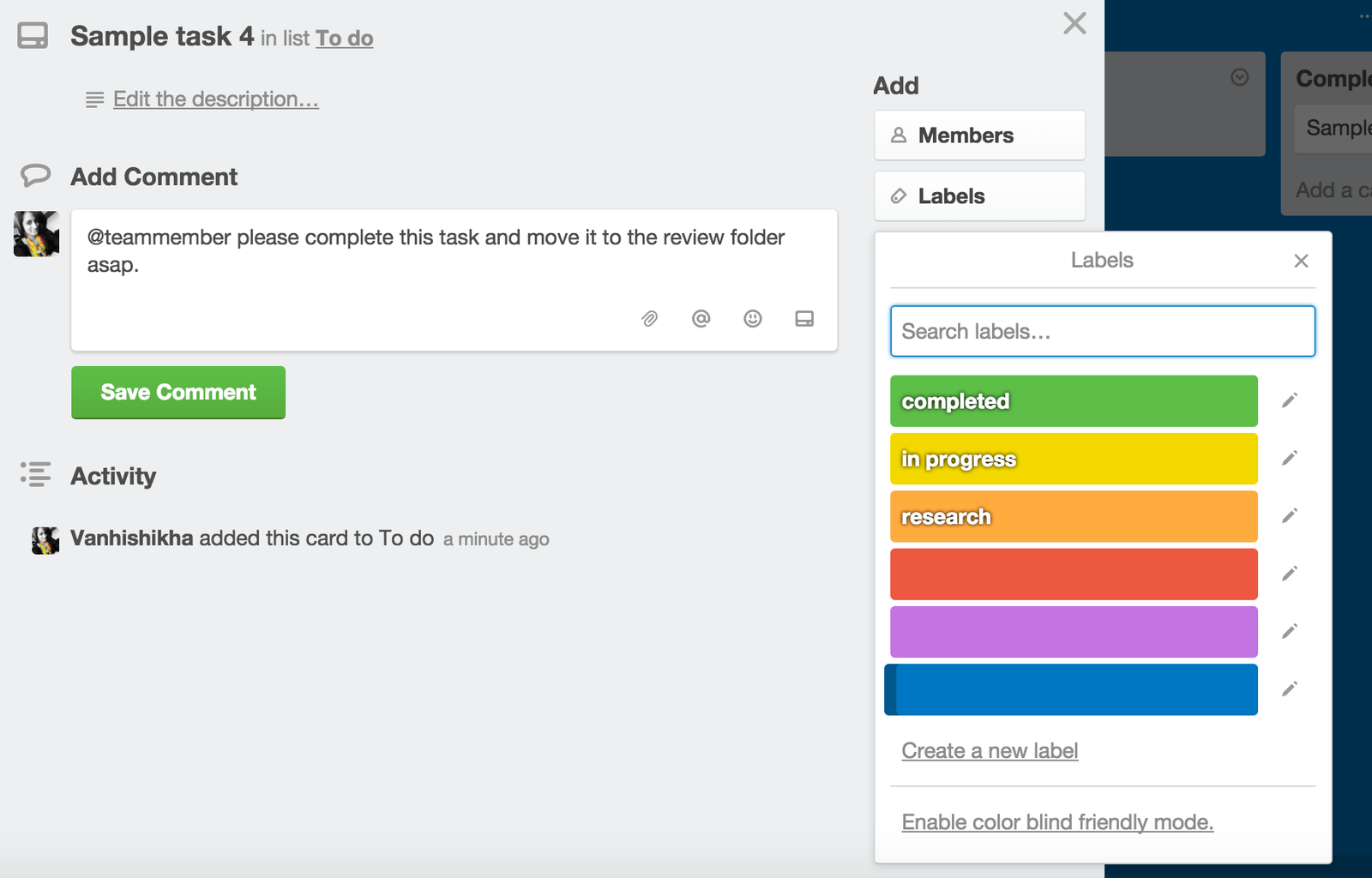 trello card