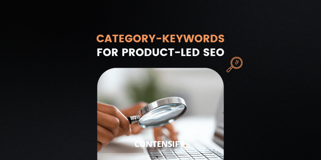 category keywords for product led seo