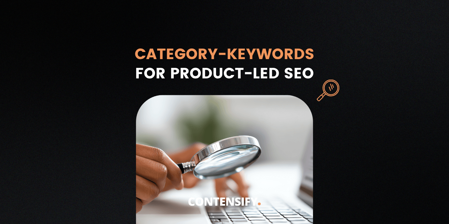 category keywords for product led seo