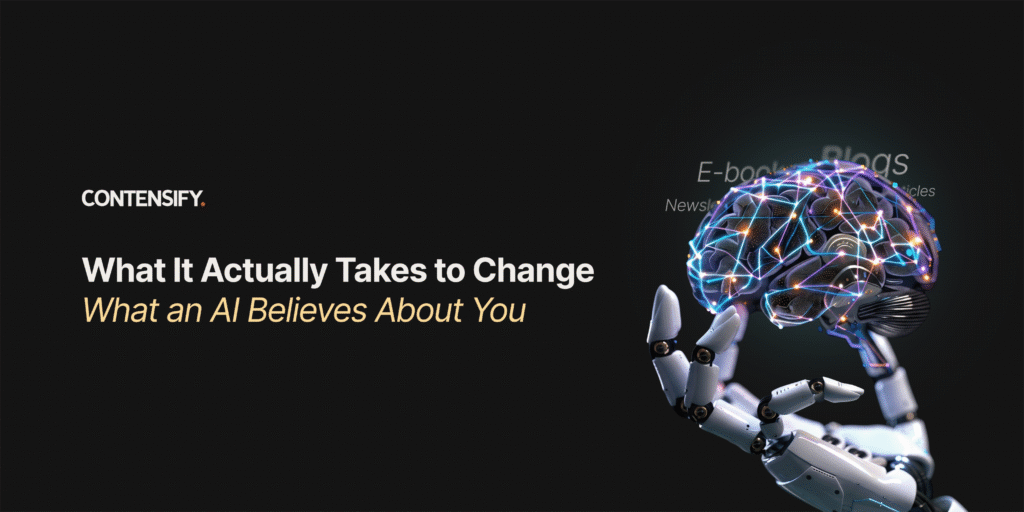 What It Actually Takes to Change What an AI Believes About You